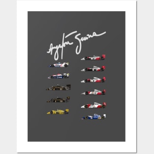 Ayrton Senna - All his F1 Cars - signed!˜ Posters and Art